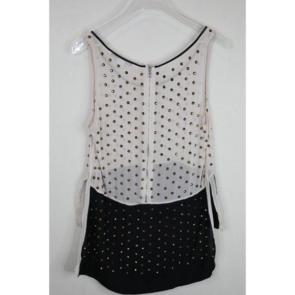 Diane Von Furstenberg Womens Abrielle Crystal-Embellished Sleeveless Top Size‎ 4 - Picture 2 of 14